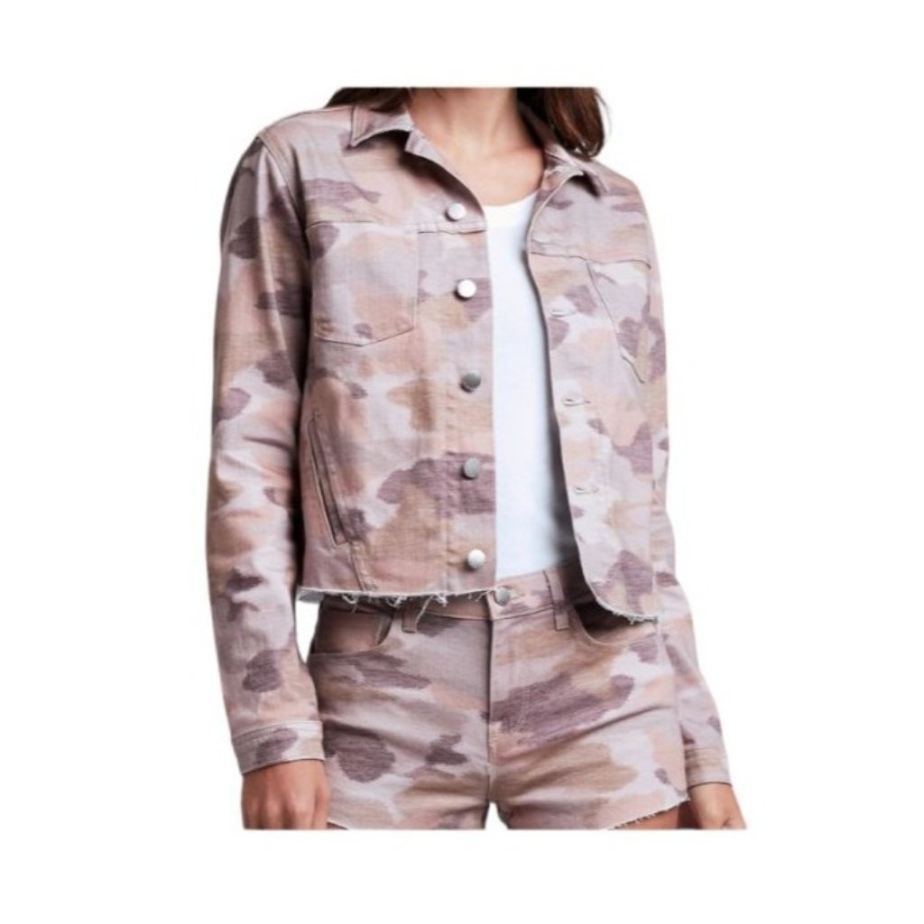L'agence Women's Nude Rose Camo Janice Jacket Xs Nwt